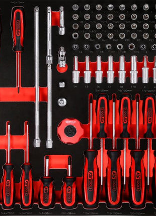 KS TOOLS 1/4'' Steckschlüssel- / und Schraubendreher-Satz in Schaumstoffeinlage, 146-tlg ( 813.0146 ) - Toolbrothers