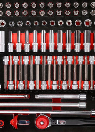 KS TOOLS 3/8'' Steckschlüssel-Satz in Schaumstoffeinlage, 165-tlg ( 813.0165 )