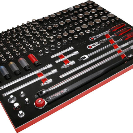 KS TOOLS 1/2'' Steckschlüssel-Satz in Schaumstoffeinlage, 149-tlg ( 821.0149 )