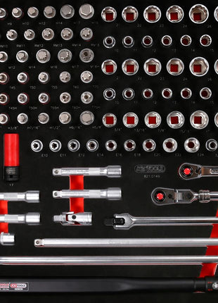 KS TOOLS 1/2'' Steckschlüssel-Satz in Schaumstoffeinlage, 149-tlg ( 821.0149 )