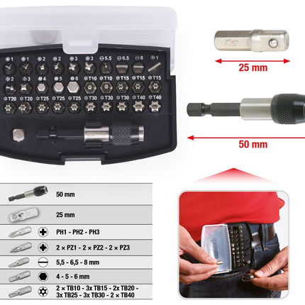 KS TOOLS 1/4" Bit-Satz, 32-tlg ( 911.2060 ) - Toolbrothers