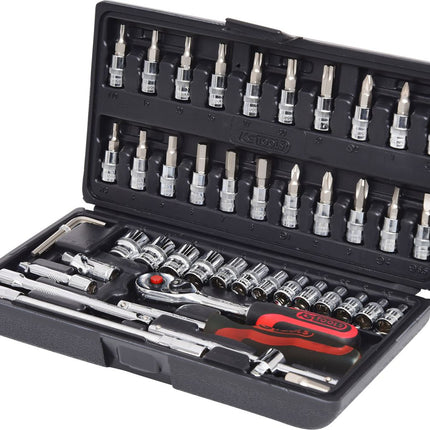 KS TOOLS 1/4" CHROMEplus Steckschlüssel-Satz,48-tlg ( 918.0648 ) - Toolbrothers