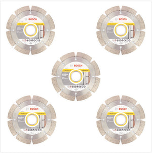 Bosch Diamant Trennscheiben 5 er Set 115 x 22,23 mm Standard for Universal ( 2608602191 )