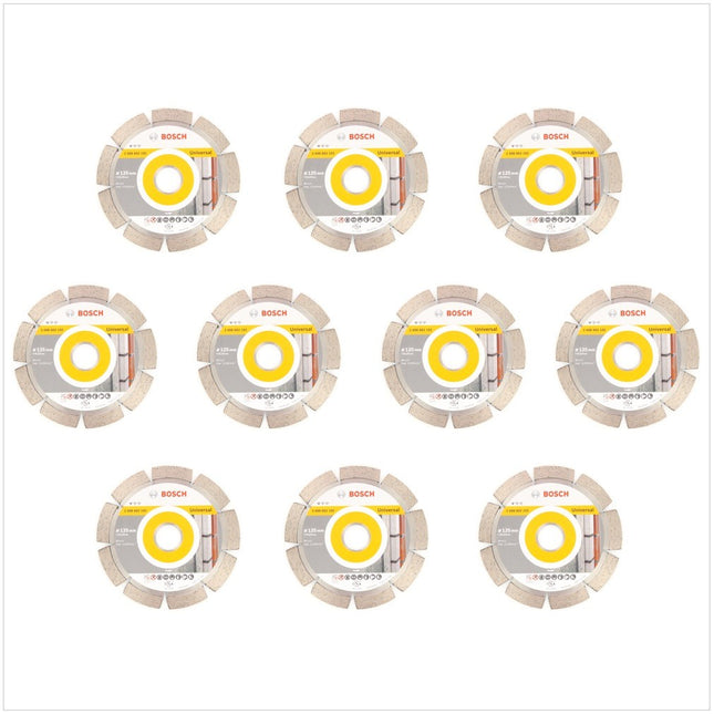 Bosch Diamant Trennscheibe 10 er Set 125 x 22,23 mm Standard for Universal ( 2608602192 ) - Toolbrothers