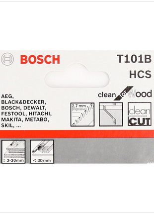 Bosch T 101 B Stichsägeblätter Clean for Wood  25 Stk. 100 mm ( 2608633622 ) - Toolbrothers