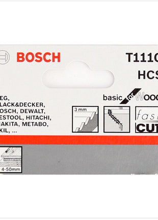 Bosch T 111 C Stichsägeblätter Basic for Wood 25 Stk. 100 mm ( 2608630033 ) - Toolbrothers