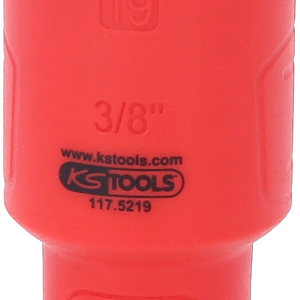 KS TOOLS 3/8" Isolierte Stecknuss, 19mm ( 117.5219 )