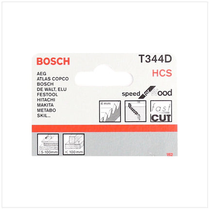 Bosch 25 Stichsägenblätter Speed for Wood T344D ( 2608633A34 ) - Toolbrothers
