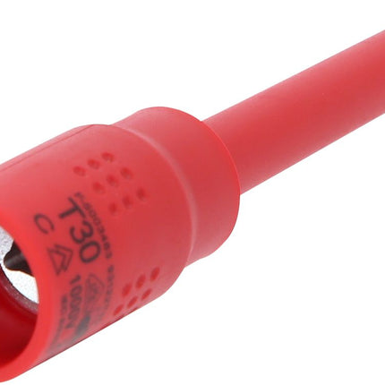 KS TOOLS 3/8" Isolierte Bit-Stecknuss Torx, T30, 122mm ( 118.3825 )