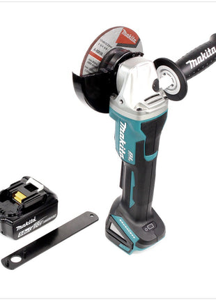 Makita DGA 505 T1 Akku Winkelschleifer 18 V 125mm Brushless + 1x Akku 5,0Ah - ohne Ladegerät - Toolbrothers