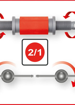 KS TOOLS Universal Bremskolben-Rückstell-Werkzeug-Satz, 8-tlg ( 150.2440 )