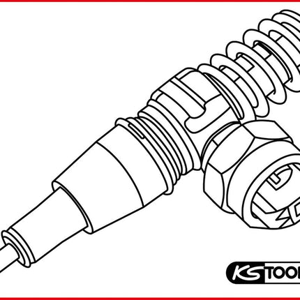 KS TOOLS Montagehülsen-Satz Pumpe-Düse, 6-tlg ( 400.9080 ) - Toolbrothers