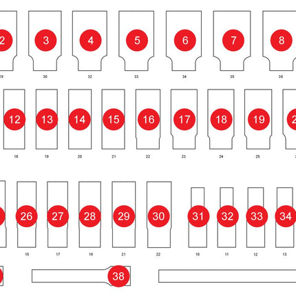 KS TOOLS Leere Schaumstoffeinlage zu 811.0039 ( 811.0039-97 ) - Toolbrothers