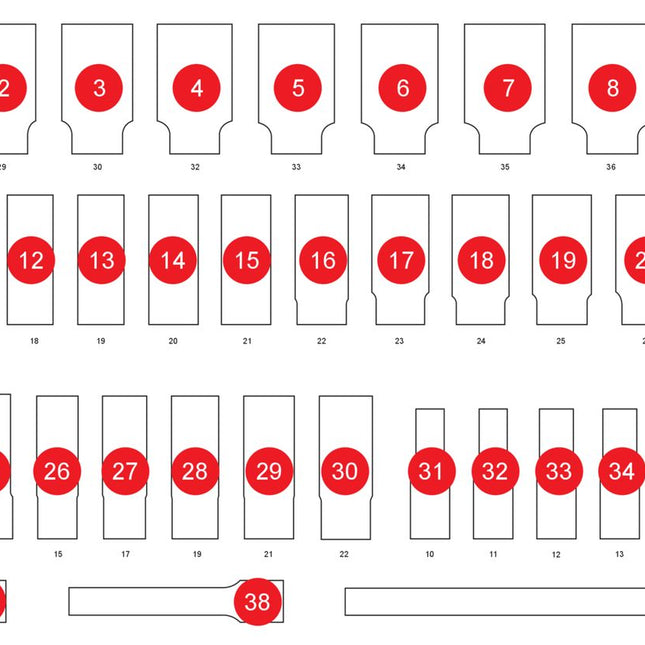 KS TOOLS Leere Schaumstoffeinlage zu 811.0039 ( 811.0039-97 ) - Toolbrothers