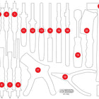 KS TOOLS Leere Schaumstoffeinlage zu 811.1023 ( 811.1023-97 ) - Toolbrothers