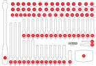 KS TOOLS Insert en mousse vide pour 811.1111 (811.1111-97)