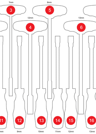 KS TOOLS Insert en mousse vide pour 811.2018 (811.2018-97)