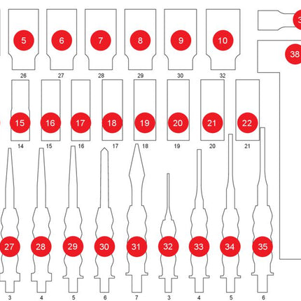 KS TOOLS Leere Schaumstoffeinlage zu 813.0040 ( 813.0040-97 )