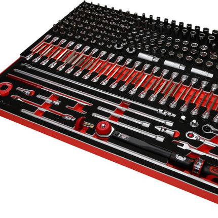 KS TOOLS 3/8'' Steckschlüssel-Satz in Schaumstoffeinlage, 221-tlg ( 821.0221 )