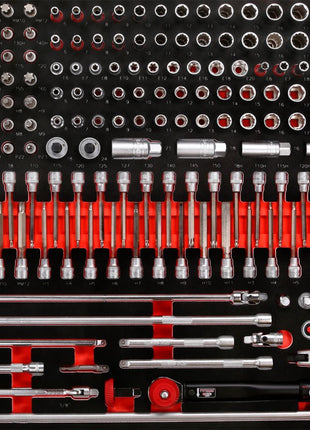 KS TOOLS 3/8'' Steckschlüssel-Satz in Schaumstoffeinlage, 221-tlg ( 821.0221 )