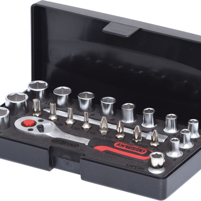 KS TOOLS 1/4" Steckschlüssel-Satz, 23-tlg ( 911.0623 ) - Toolbrothers