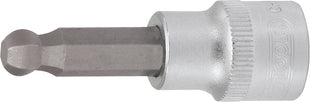 KS TOOLS 1/4" Bit-Stecknuss Innensechskant mit Kugelkopf, 5 mm ( 917.2445 ) - Toolbrothers