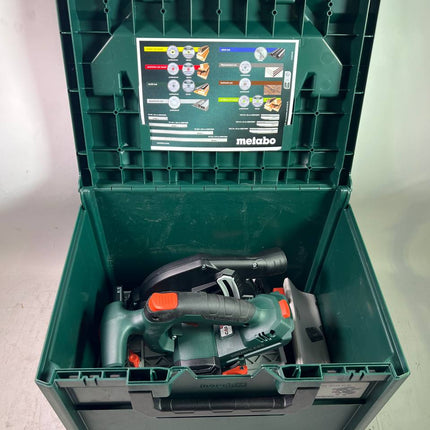 Metabo KS 18 LTX 57 Akku Handkreissaege 18V 165 x 20 mm metaBOX 601857840 Leicht Gebraucht 2 - toolbrothers