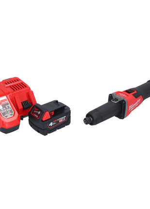 Milwaukee M18 FDGRB-401 Akku Geradschleifer 18 V 50 mm Brushless + 1x Akku 4,0 Ah + Ladegerät