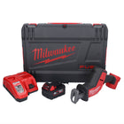 Milwaukee M18 FHZ-401X akumulatorowa pilarka szablasta 18 V 22 mm bezszczotkowa + 1x akumulator 4,0 Ah + ładowarka + pudełko HD