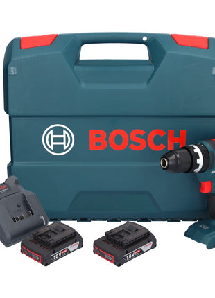 Bosch GSB 18V-55 Professional Akku Schlagbohrschrauber 18 V 55 Nm Brushless + 2x Akku 2,0 Ah + Ladegerät + Koffer - Toolbrothers