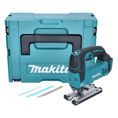 Makita DJV 182 ZJ Akku Pendelhubstichsäge 18V Brushless + 3 tlg. Stichsägeblatt Set + Makpac - ohne Akku, ohne Ladegerät - Toolbrothers