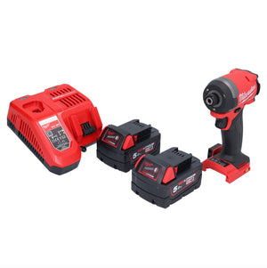 Milwaukee M18 FID3-502 Akku Schlagschrauber 18 V 1/4" 226 Nm Brushless + 2x Akku 5,0 Ah + Ladegerät