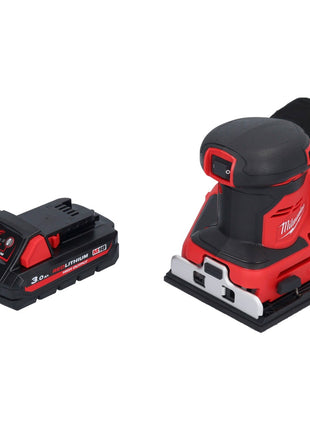 Milwaukee M18 BQSS-301 Akku Schwingschleifer 18 V 113 x 104 mm Brushless + 1x Akku 3,0 Ah - ohne Ladegerät - Toolbrothers