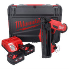 Clavadora a batería Milwaukee M18 FN16GA-402X 18 V 32 - 64 mm sin escobillas + 2x baterías 4,0 Ah + cargador + caja HD