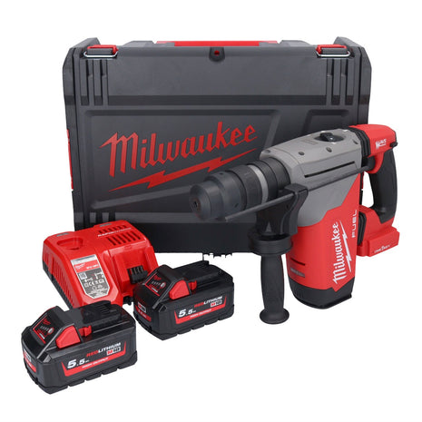 Milwaukee M18 ONEFHPX-552X Akku Kombihammer 18 V 5,0 J Brushless ( 4933478496 ) + 2x Akku 5,5 Ah + Ladegerät + HD Box