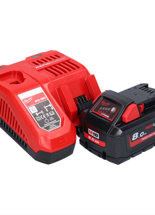 Milwaukee M18 ONEFHPX-801X Akku Kombihammer 18 V 5,0 J Brushless + 1x Akku 8,0 Ah + Ladegerät + HD Box - Toolbrothers