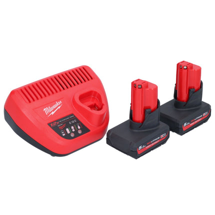 Milwaukee M12 FRAIWF38-502 Akku Winkelschlagschrauber 12 V 3/4" 270 Nm Brushless + 2x Akku 5,0 Ah + Ladegerät