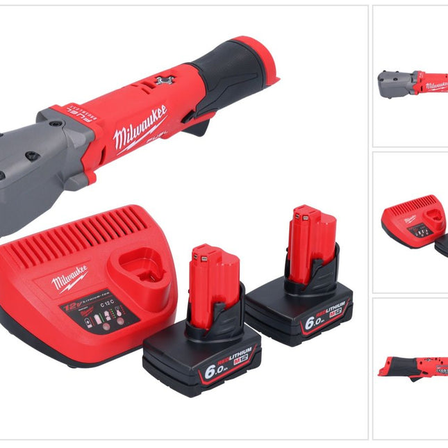 Milwaukee M12 FRAIWF38-602 Akku Winkelschlagschrauber 12 V 3/4" 270 Nm Brushless + 2x Akku 6,0 Ah + Ladegerät