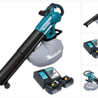 Makita DUB 187 RM2 Akku Laubbläser und Laubsauger 18 V Brushless + 2x Akku 4,0 Ah + Ladegerät