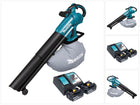 Soplador y aspirador de hojas a batería Makita DUB 187 RM2 18 V sin escobillas + 2x baterías 4,0 Ah + cargador