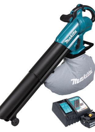 Souffleur et aspirateur à feuilles sur batterie Makita DUB 187 RT 18 V sans balais + 1x batterie 5,0 Ah + chargeur