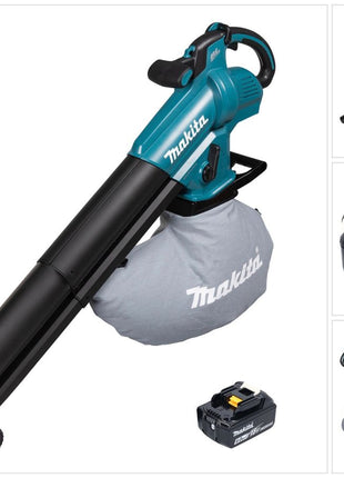 Makita DUB 187 G Akku Laubbläser und Laubsauger 18 V Brushless + 1x Akku 6,0 Ah - ohne Ladegerät