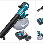 Makita DUB 187 RG Akku Laubbläser und Laubsauger 18 V Brushless + 1x Akku 6,0 Ah + Ladegerät