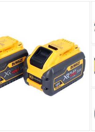 DeWalt DCB548 Batterie XR FLEXVOLT 12 Ah / 12000 mAh Li-Ion 18 V / 54 V max. - avec indicateur de charge - 2 pcs