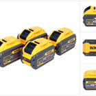 DeWalt 4x DCB 548 Akku 18 V / 54 V max. 12 Ah / 12000 mAh Li-Ion XR FLEXVOLT - mit Ladestandanzeige