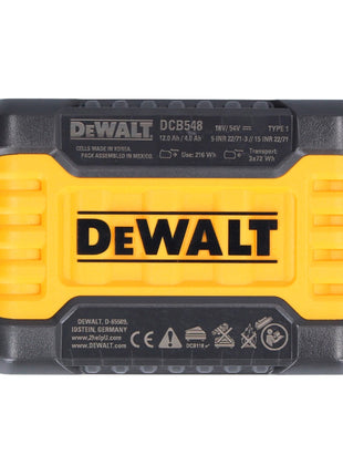 DeWalt 4x DCB 548 Akku 18 V / 54 V max. 12 Ah / 12000 mAh Li-Ion XR FLEXVOLT - mit Ladestandanzeige