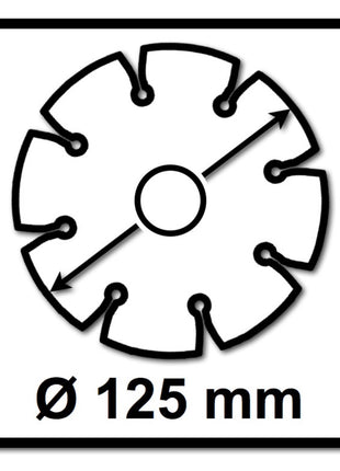 Bosch Standard for Universal Diamanttrennscheibe 125 x 22,23 mm 2 Stk. ( 2x 2608615059 ) für Beton, Stahl-Beton, Back-, Kalk- und Sand-Stein