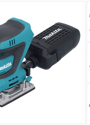 Makita DBO 484 Z Akku Schwingschleifer 18 V 112 x 102 mm Solo - ohne Akku, ohne Ladegerät