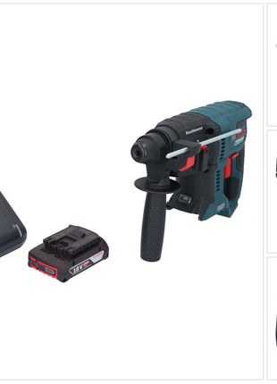 Bosch GBH 18V-21 Professional Akku Bohrhammer 18 V 2,0 J SDS plus Brushless + 1x Akku 2,0 Ah + Ladegerät