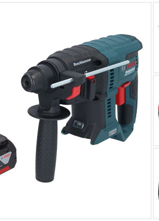 Bosch GBH 18V-21 Professional Akku Bohrhammer 18 V 2,0 J SDS plus Brushless + 1x Akku 4,0 Ah - ohne Ladegerät